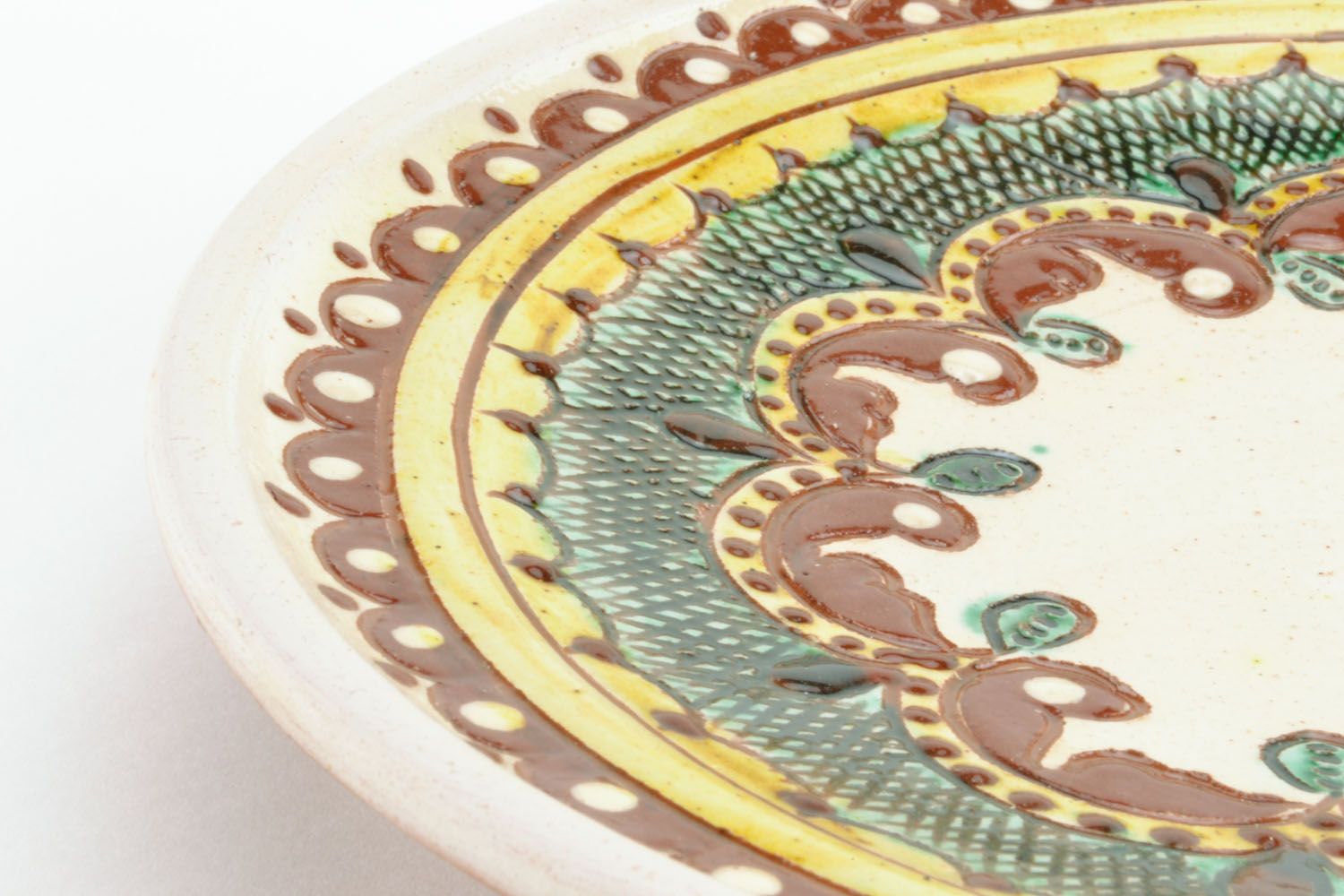 Handgemachter Keramik Teller foto 3