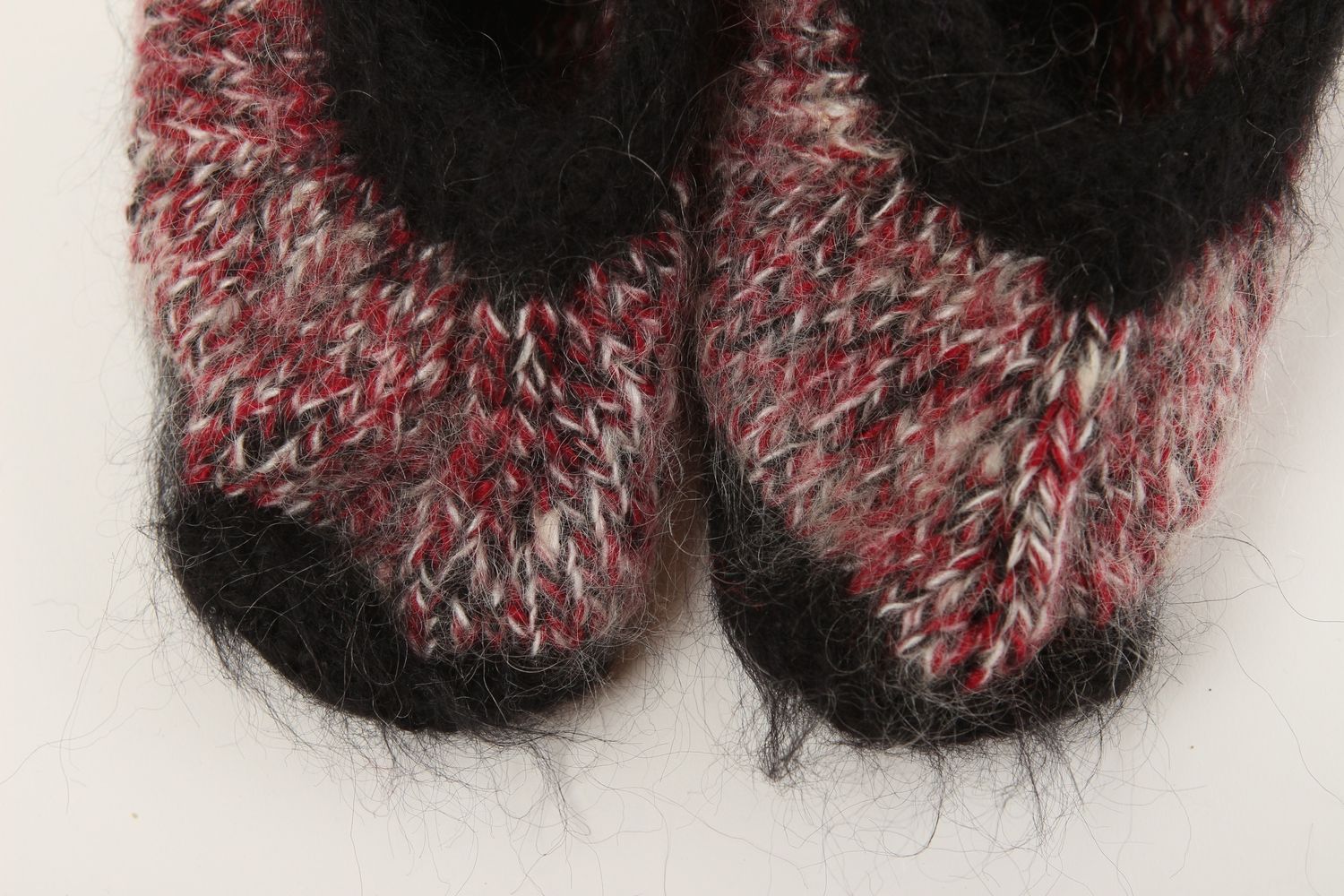 Pantoufles femme faites main Pantoufles en laine design Chaussons d'intérieur photo 2