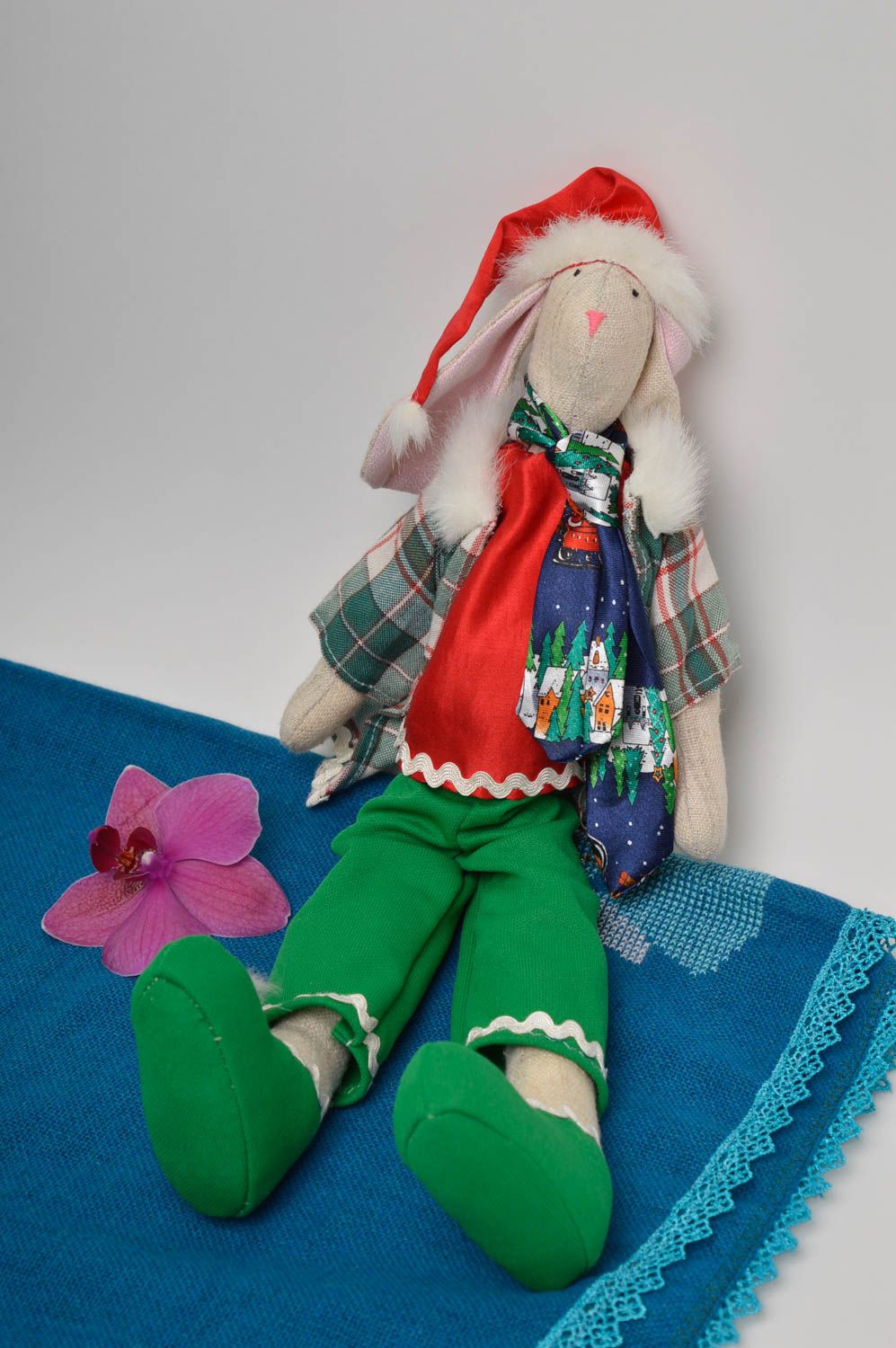 Handmade Stoff Spielzeug schöne Deko Puppe Designer Puppe für Haus Interieur foto 1