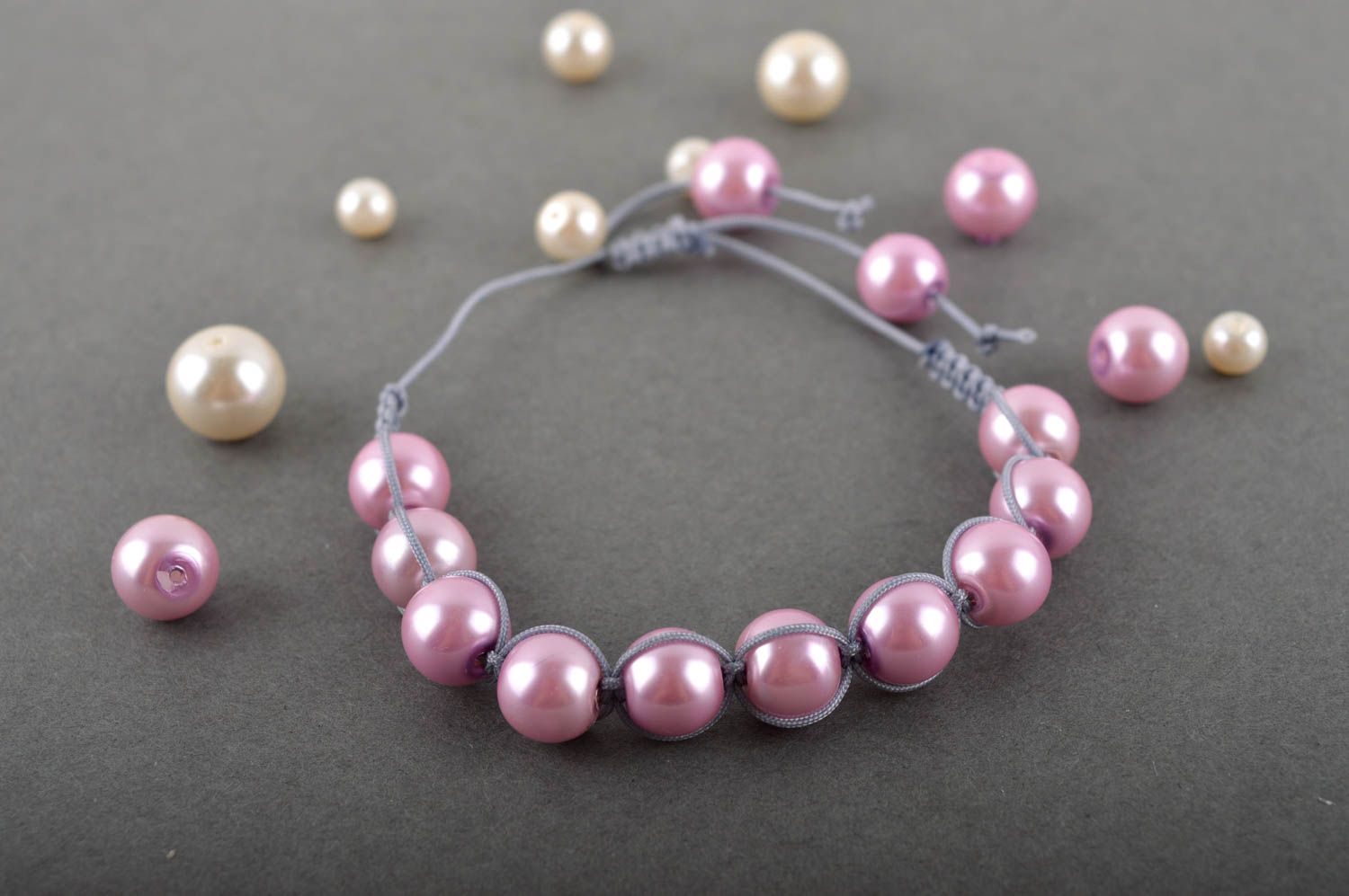 Bracelet perles Bijou fait main Accessoire femme perles artificielles design photo 1