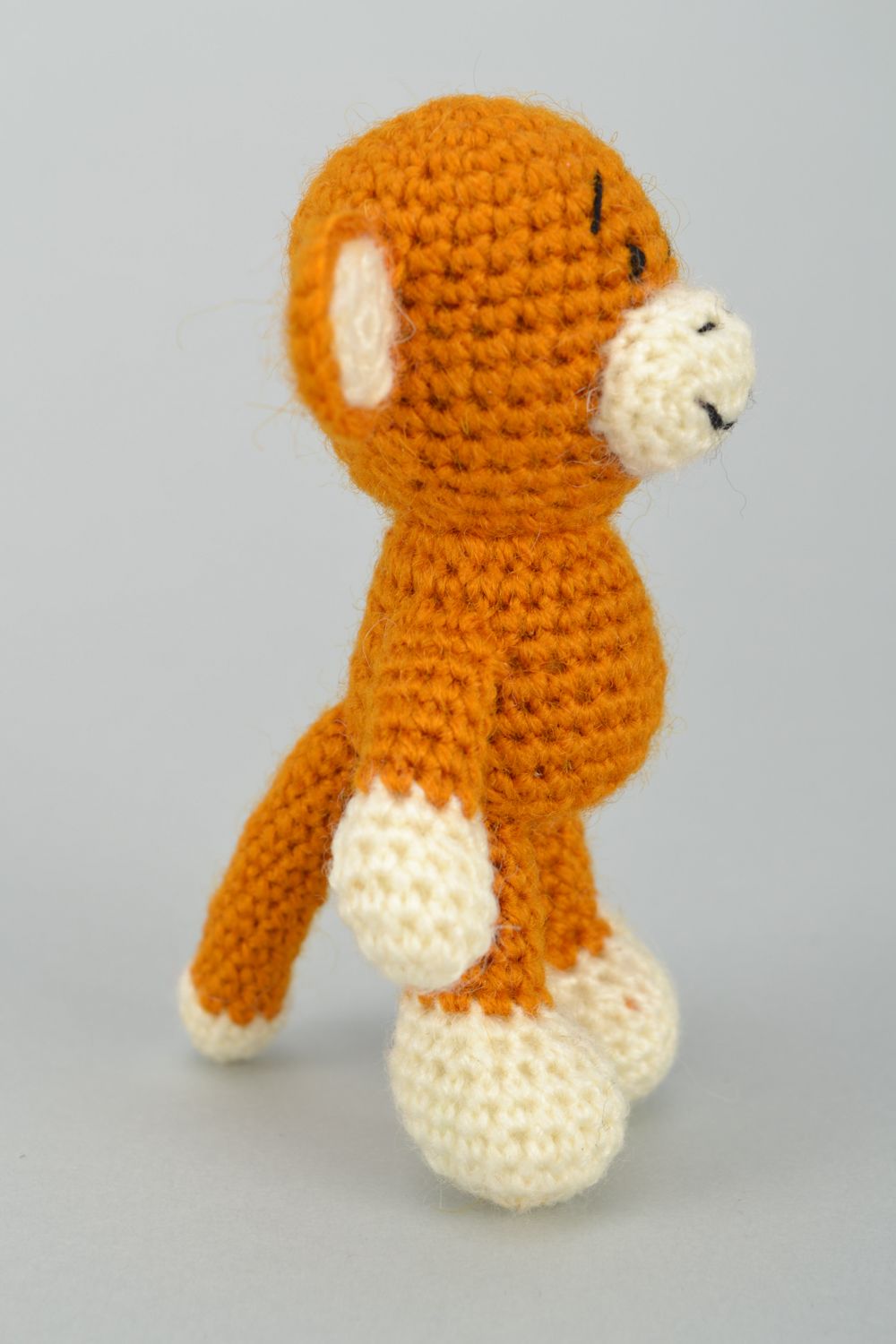 Soft crochet woolen toy Monkey  photo 4