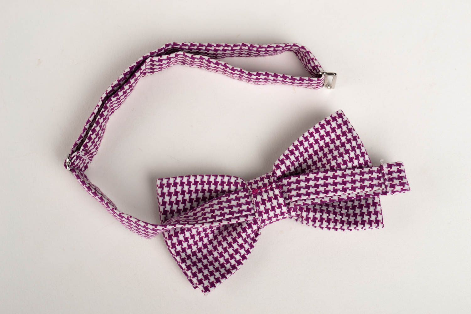 Corbata de lazo de colores artesanal pajarita moderna accesorio unisex foto 2