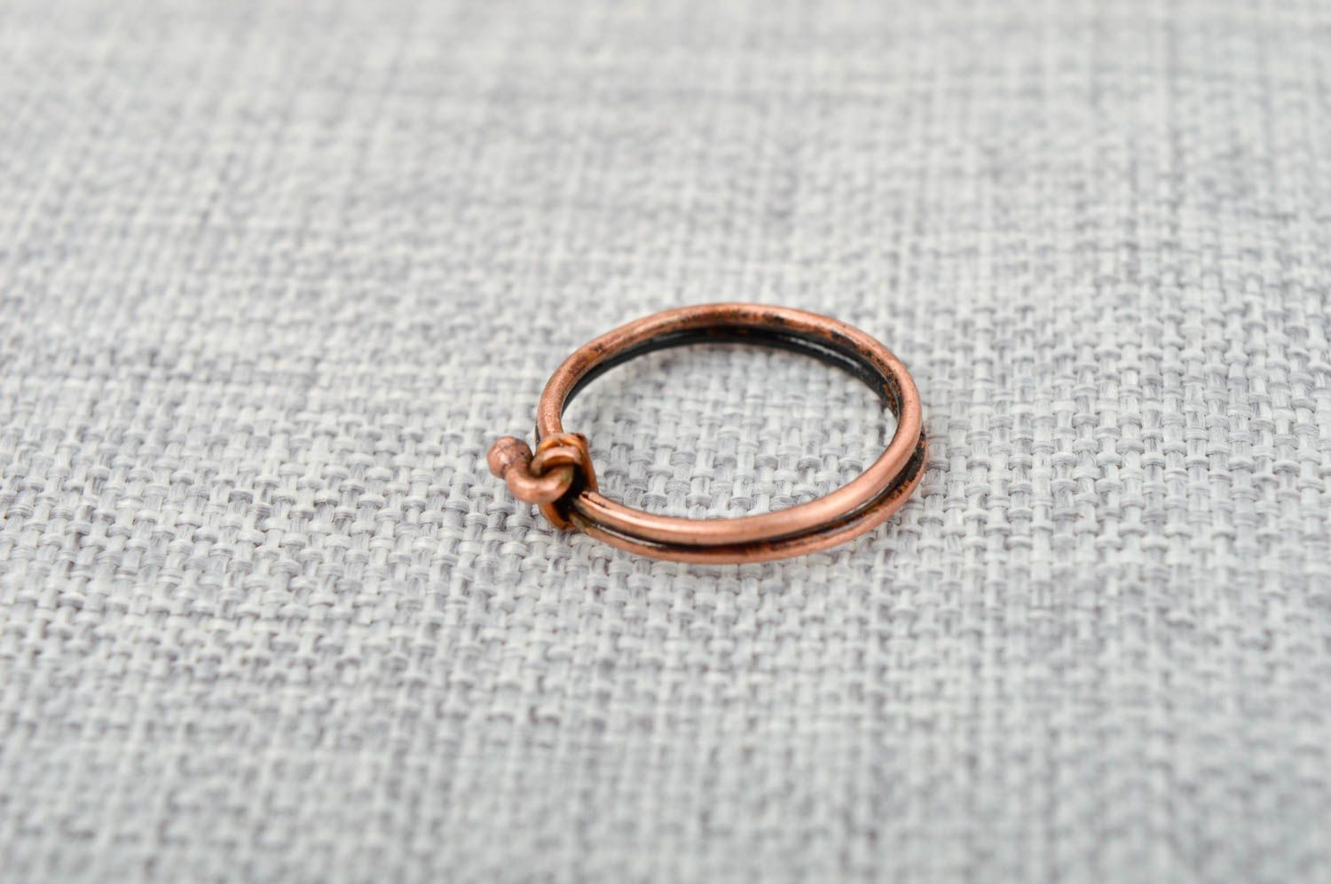 Handmade metal ring copper ring design artisan jewelry designs metal craft photo 2