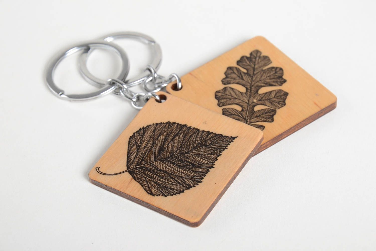 Handmade keychains wooden keyrings designer accessories unique gifts cool gifts photo 3