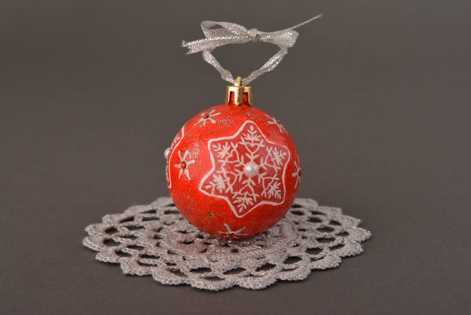 Handmade Christmas tree toy decoupage toys decorative pendant cute tree toy photo 1