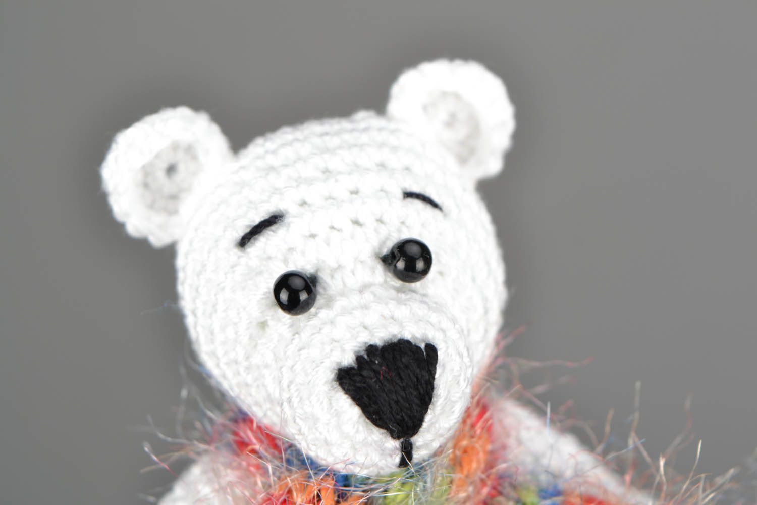 Crocheted toy White Bear photo 5