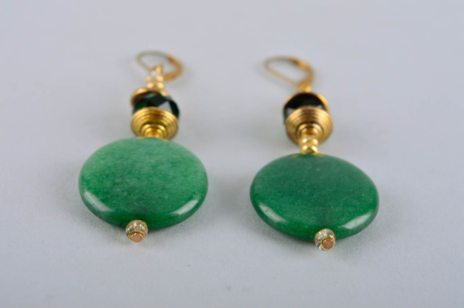 Handmade natural stones earrings unique accessories designer present for woman photo 3