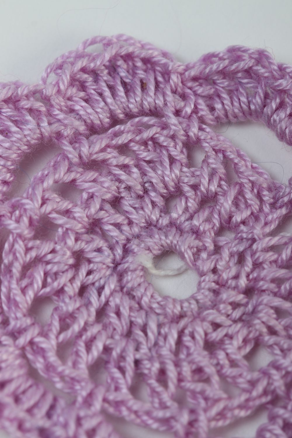 Fleur tricot fait main Fourniture bijoux Loisirs créatifs coton crochet photo 4