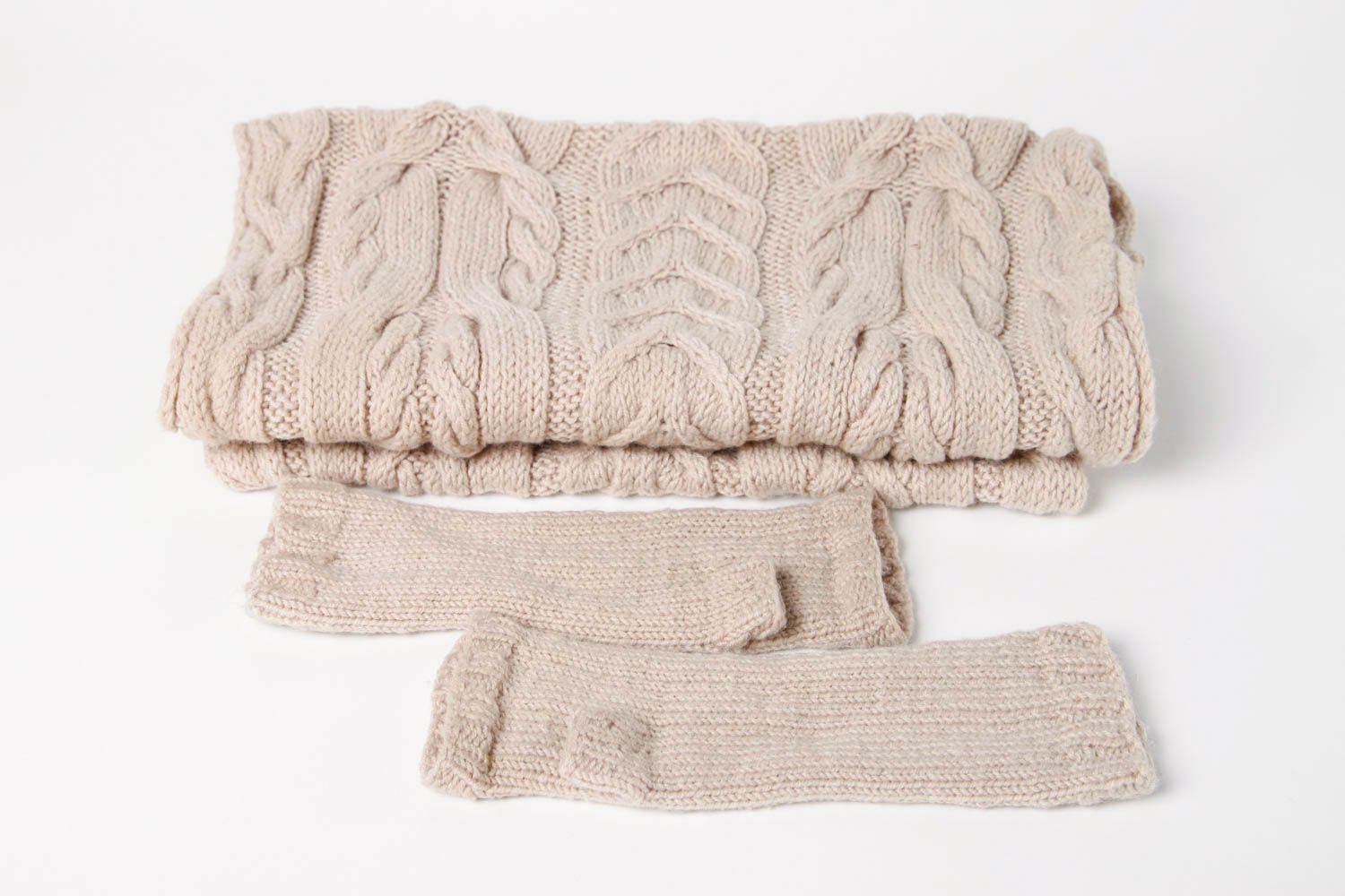 Damen Schlauchschal handmade Winter Accessoires Damen Stulpen aus Wolle foto 9