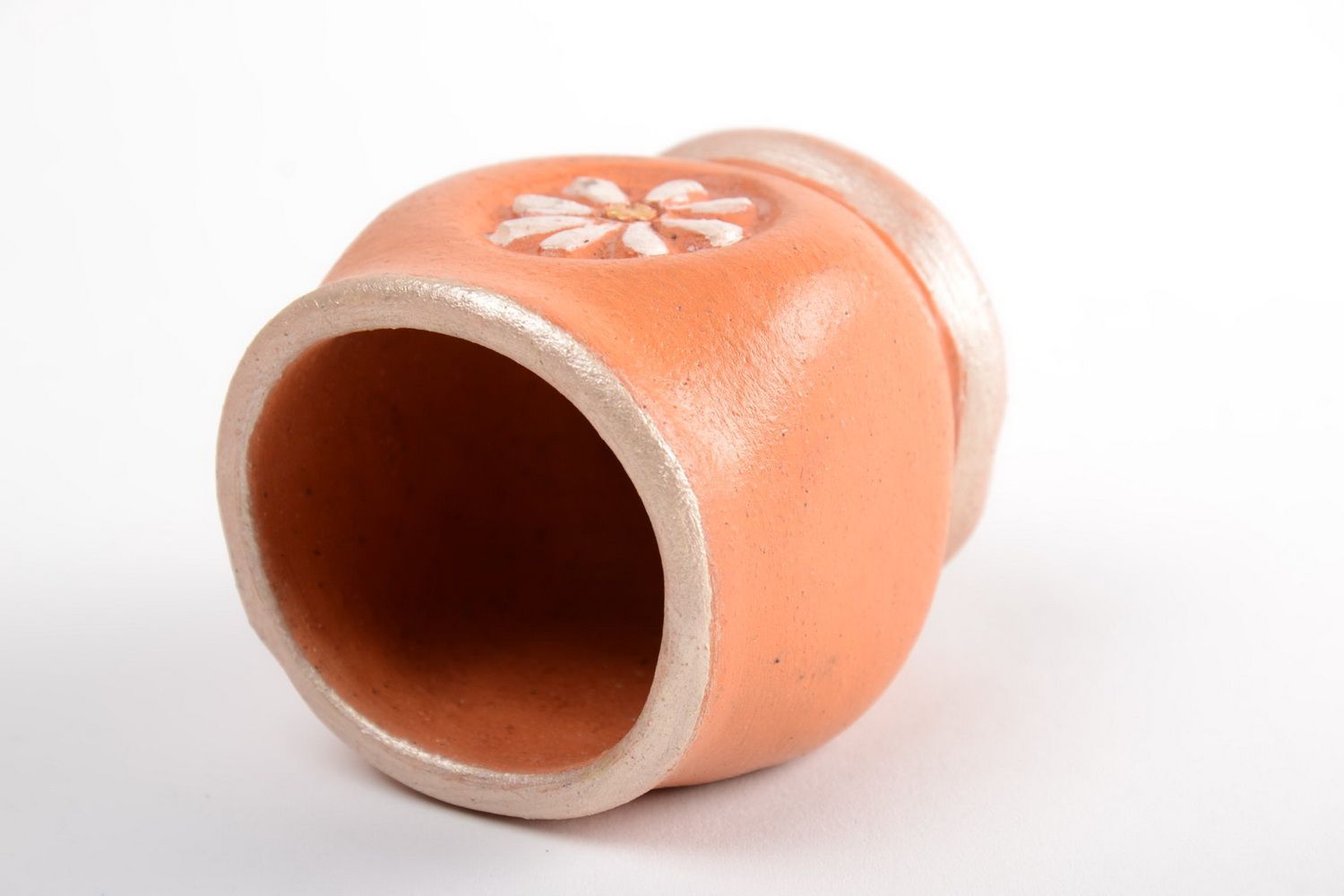 Tarro de barro hecho a mano cerámica artesanal utensilio de cocina original foto 3