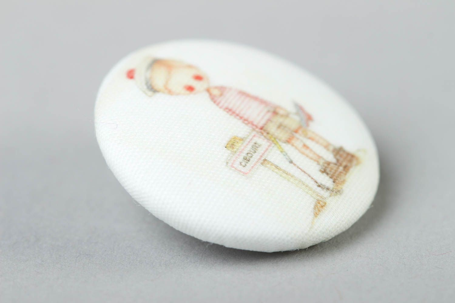 Cute handmade plastic button for kids childrens fabric button sewing accessories photo 2