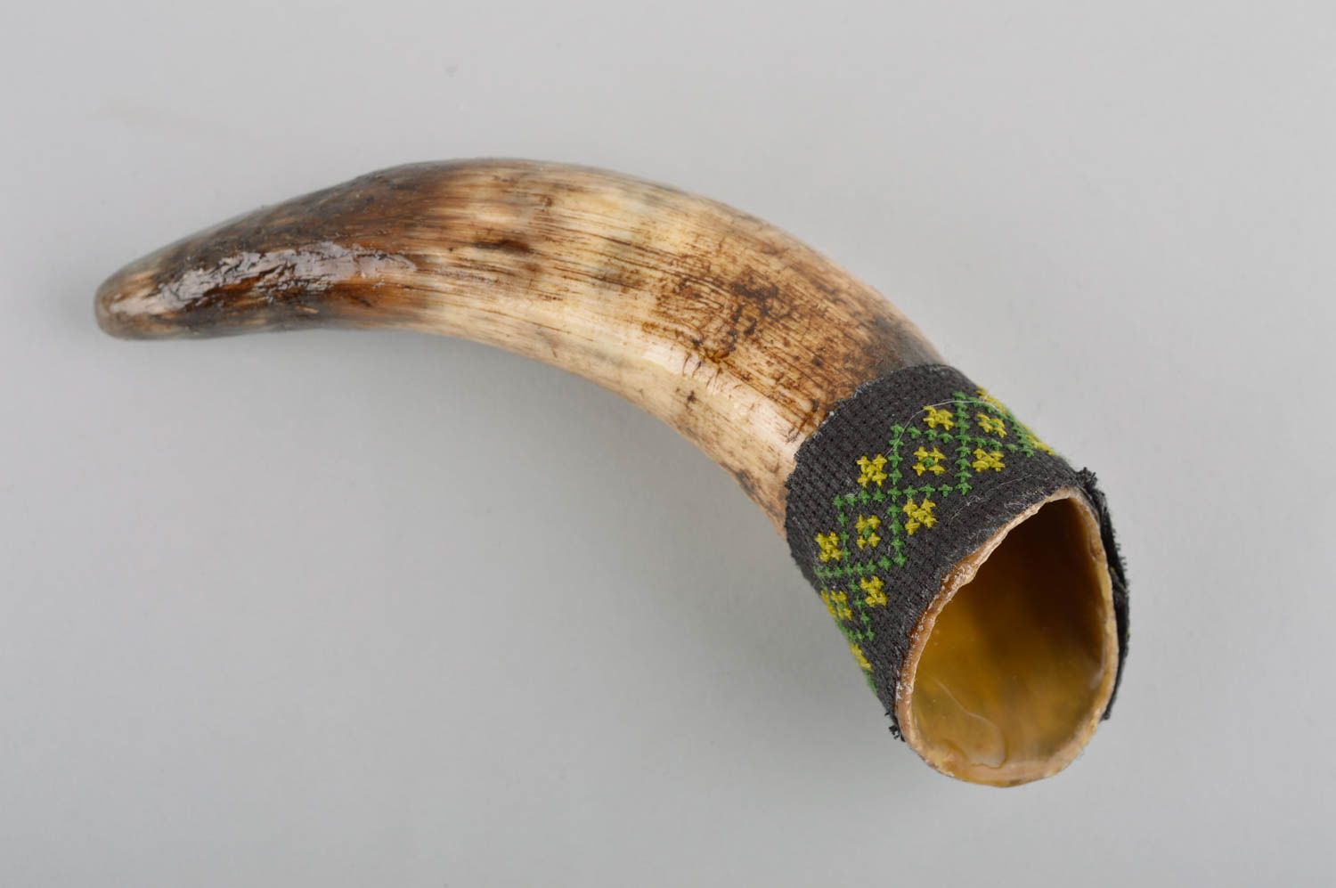 Trink Horn handgefertigt Keramik Behälter Geschenk für Männer einmalig  foto 2