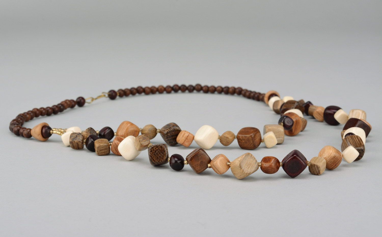 Wooden beads with a clasp photo 1