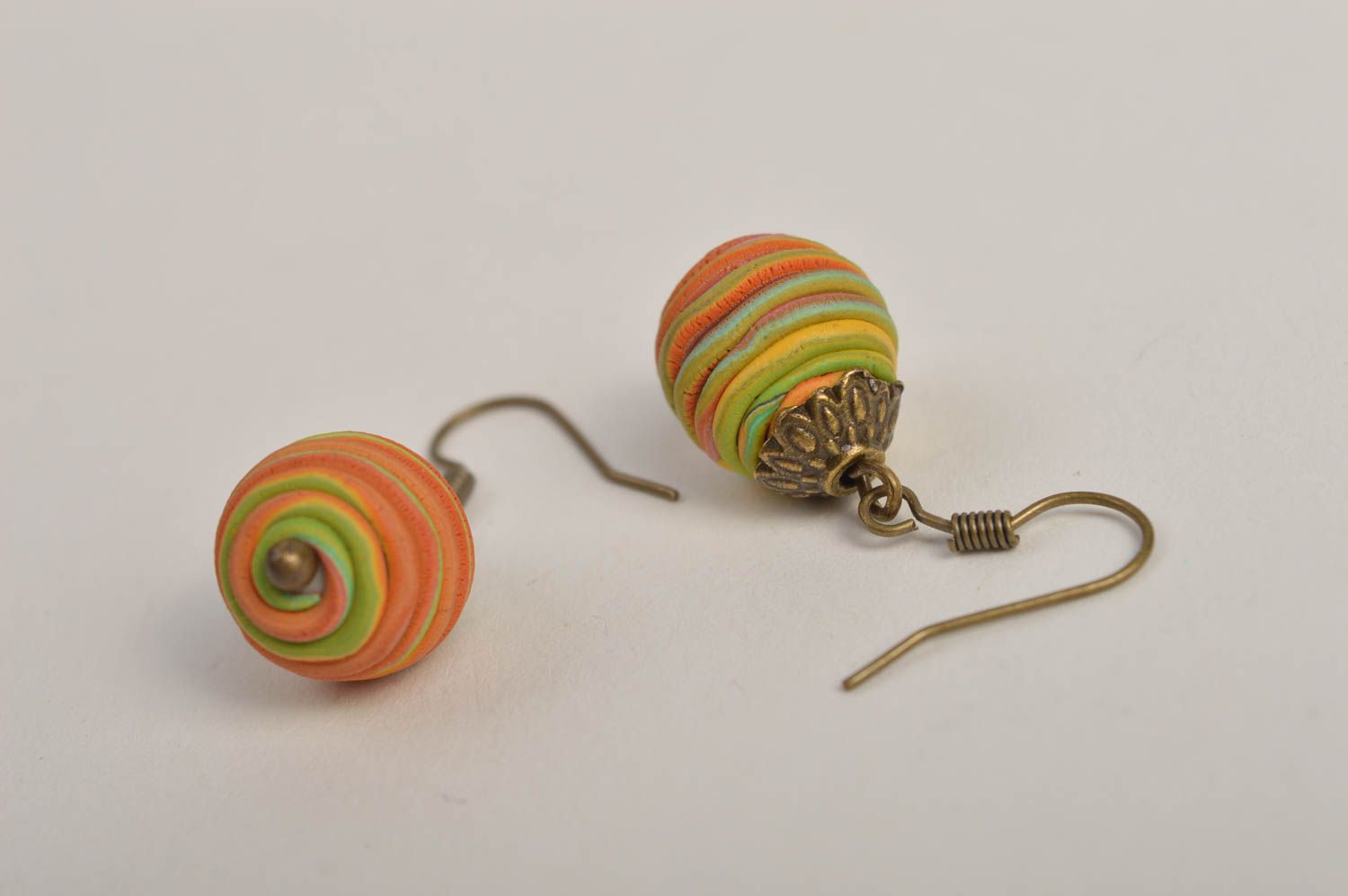 Stylish handmade plastic earrings costume jewelry beautiful jewellery gift ideas photo 3