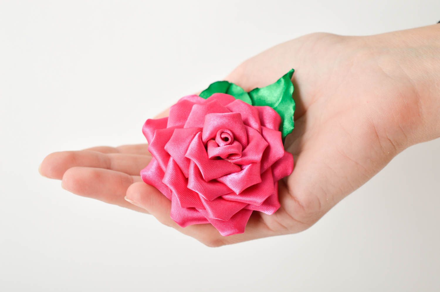 Goma para el pelo hecha a mano con flores accesorio para niñas regalo original foto 6