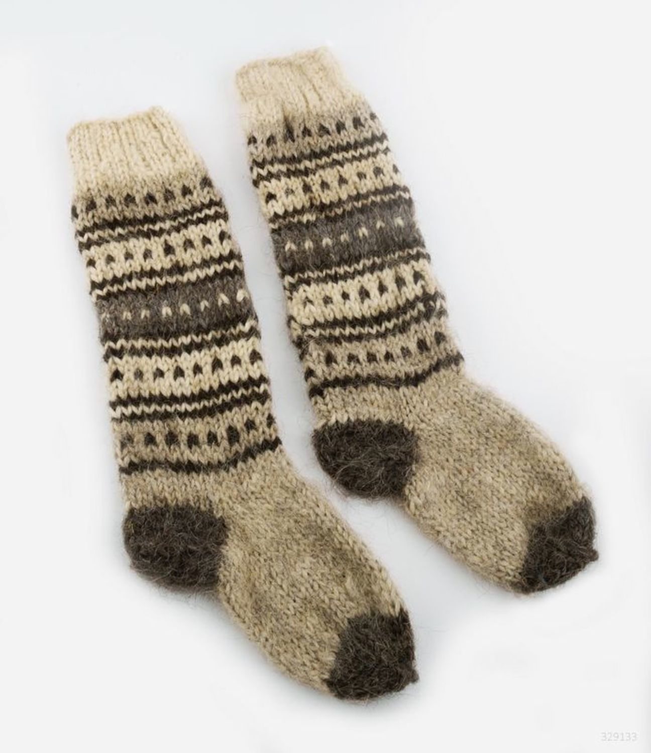 Les chaussettes longues en laine photo 2