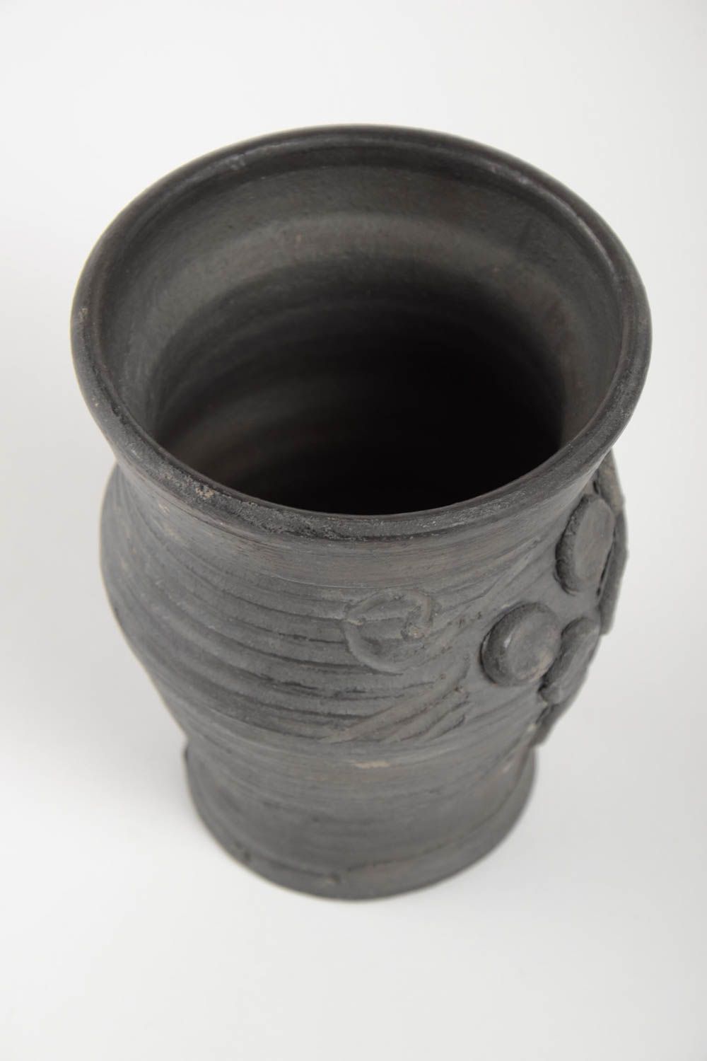 Vaso de cerámica natural hecho a mano utensilios de cocina regalo original foto 5