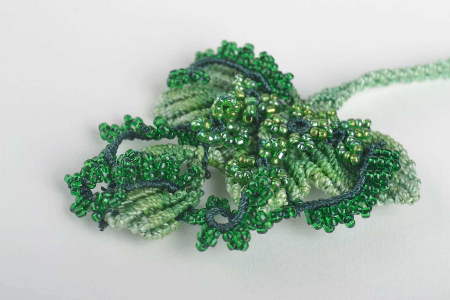 Handmade pendant designer pendant beaded pendant beads jewelry unusual gift photo 2