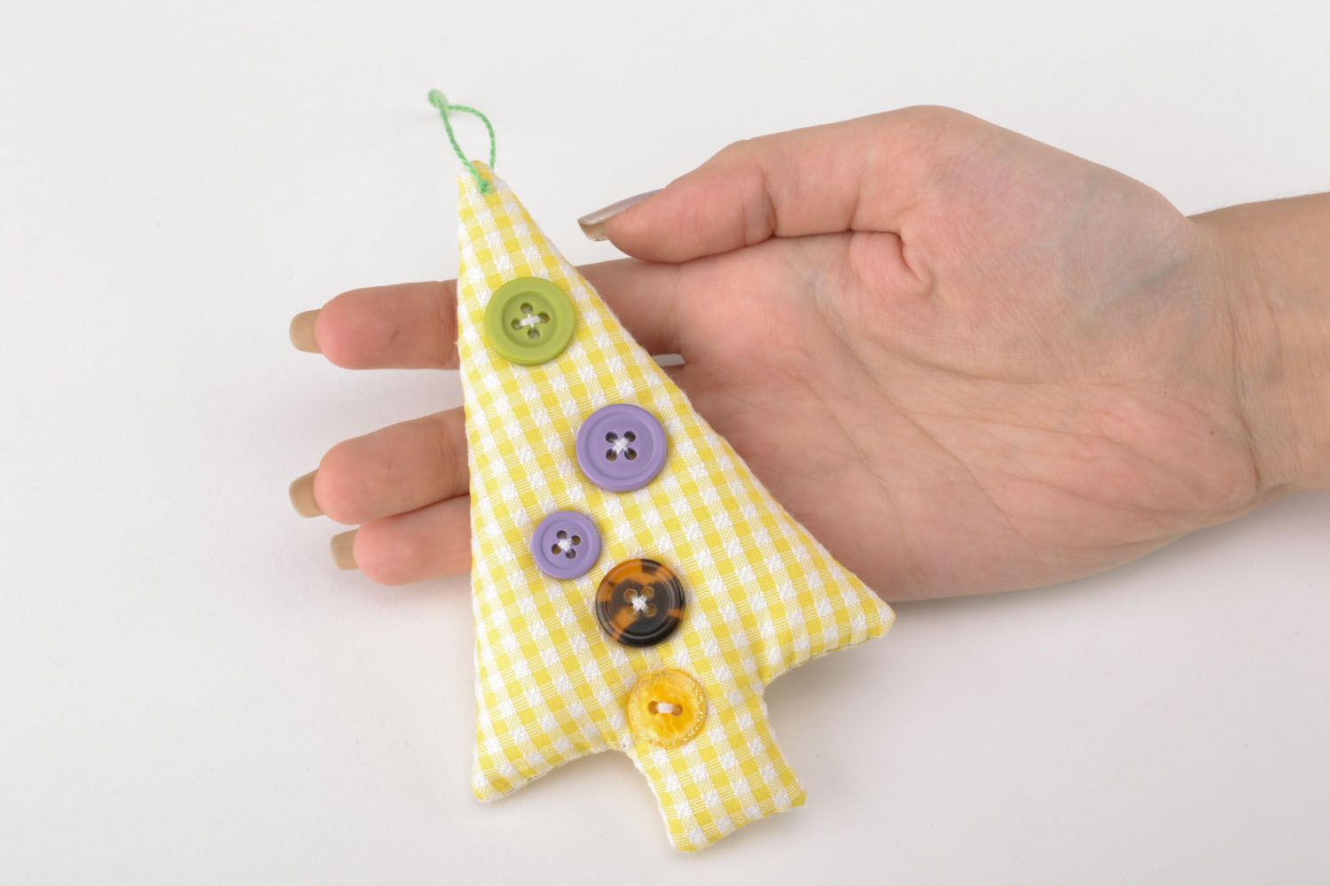 Toy pendant in the shape of fir tree photo 1