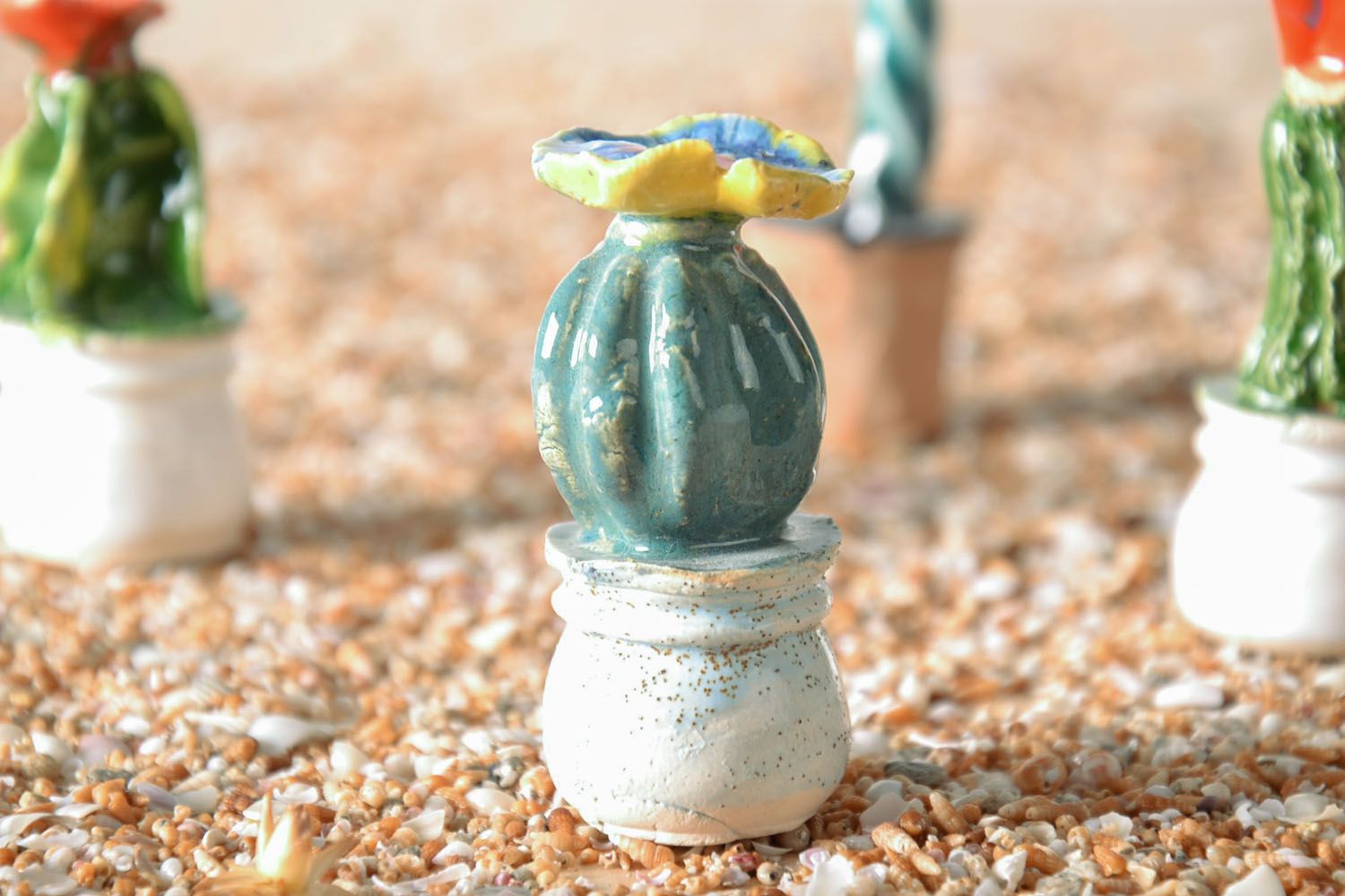 Handmade figurine Cactus photo 1