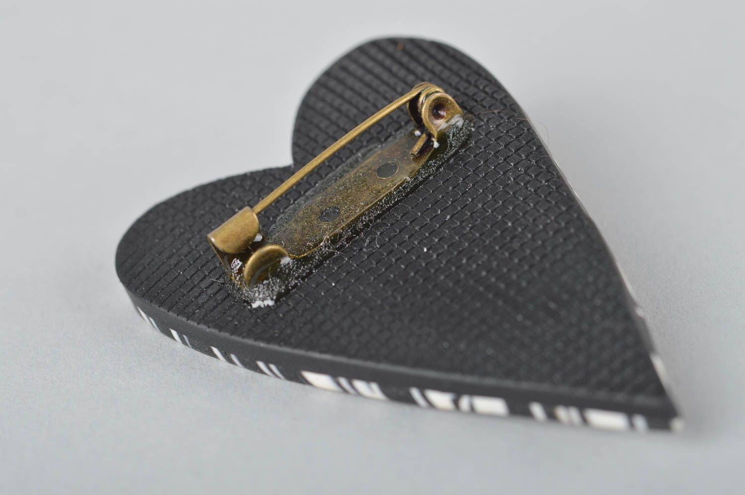 Broche hecho a mano con forma de corazón accesorio de moda regalo personalizado foto 2