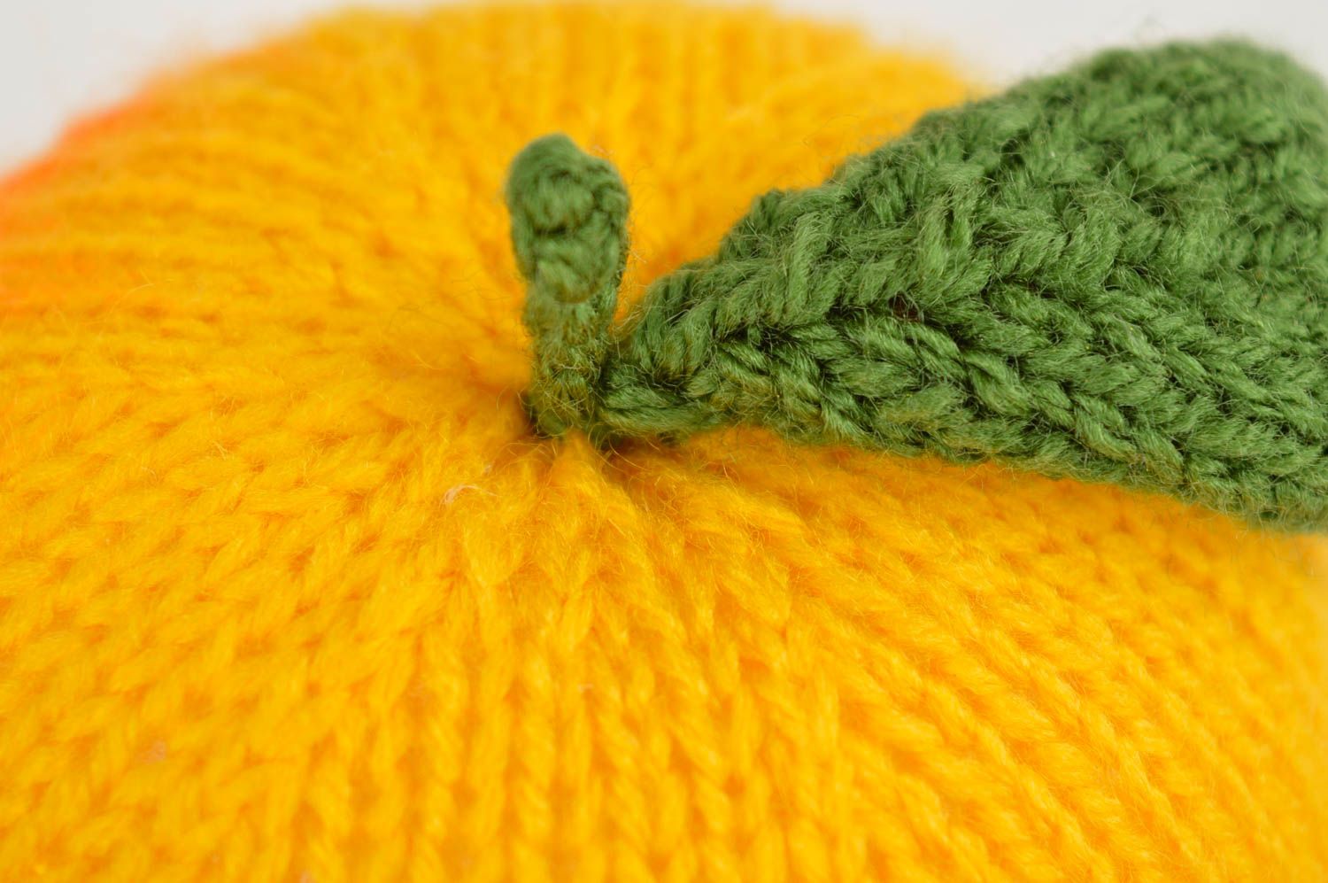 Handmade yellow crocheted toy unusual designer funny toy nursery decor photo 3