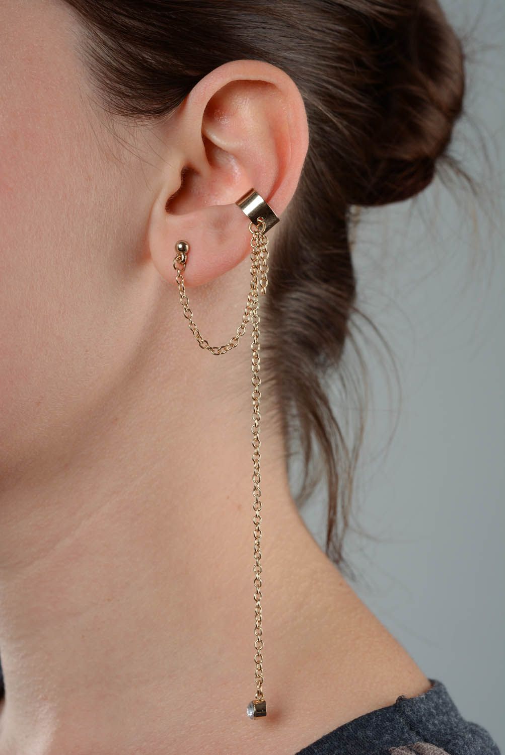 Cuff earrings Crystal photo 3