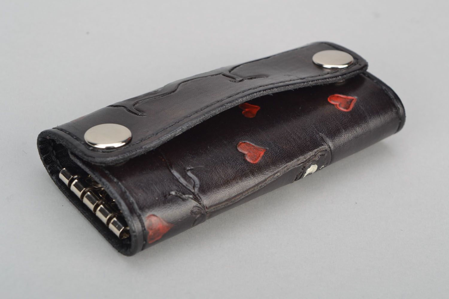Genuine leather key case  photo 5
