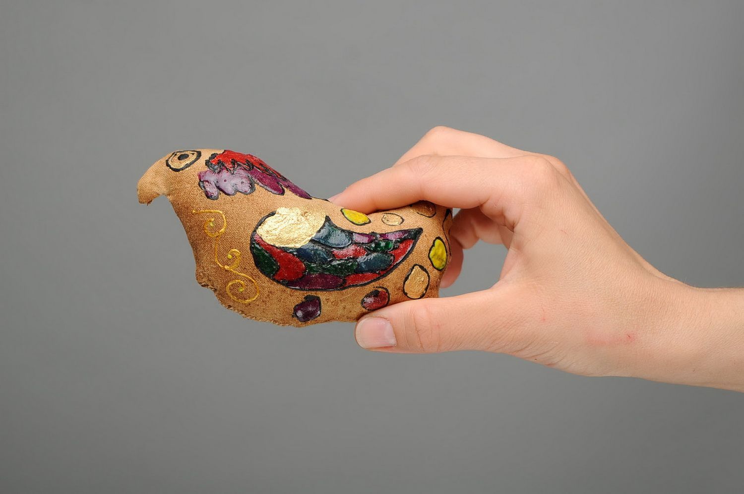 Giocattolo aromatizzato fatto a mano pupazzo decorativo bambola uccello di fuoco foto 2