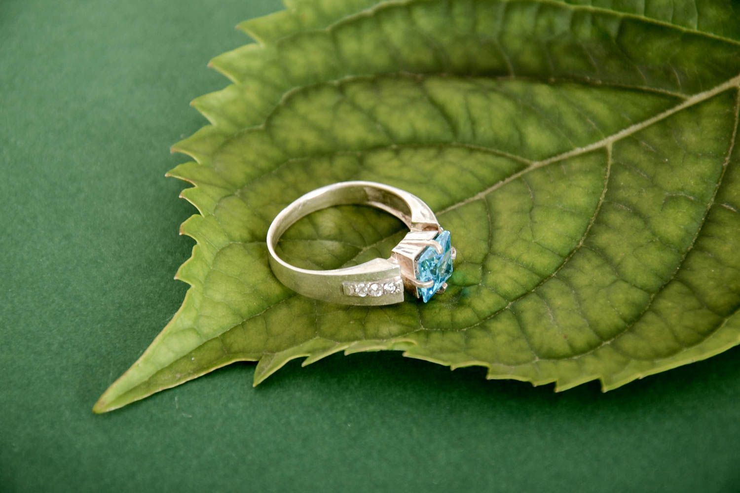 Украшение ручной работы кольцо из серебра красивое кольцо ювелирное изделие фото 2