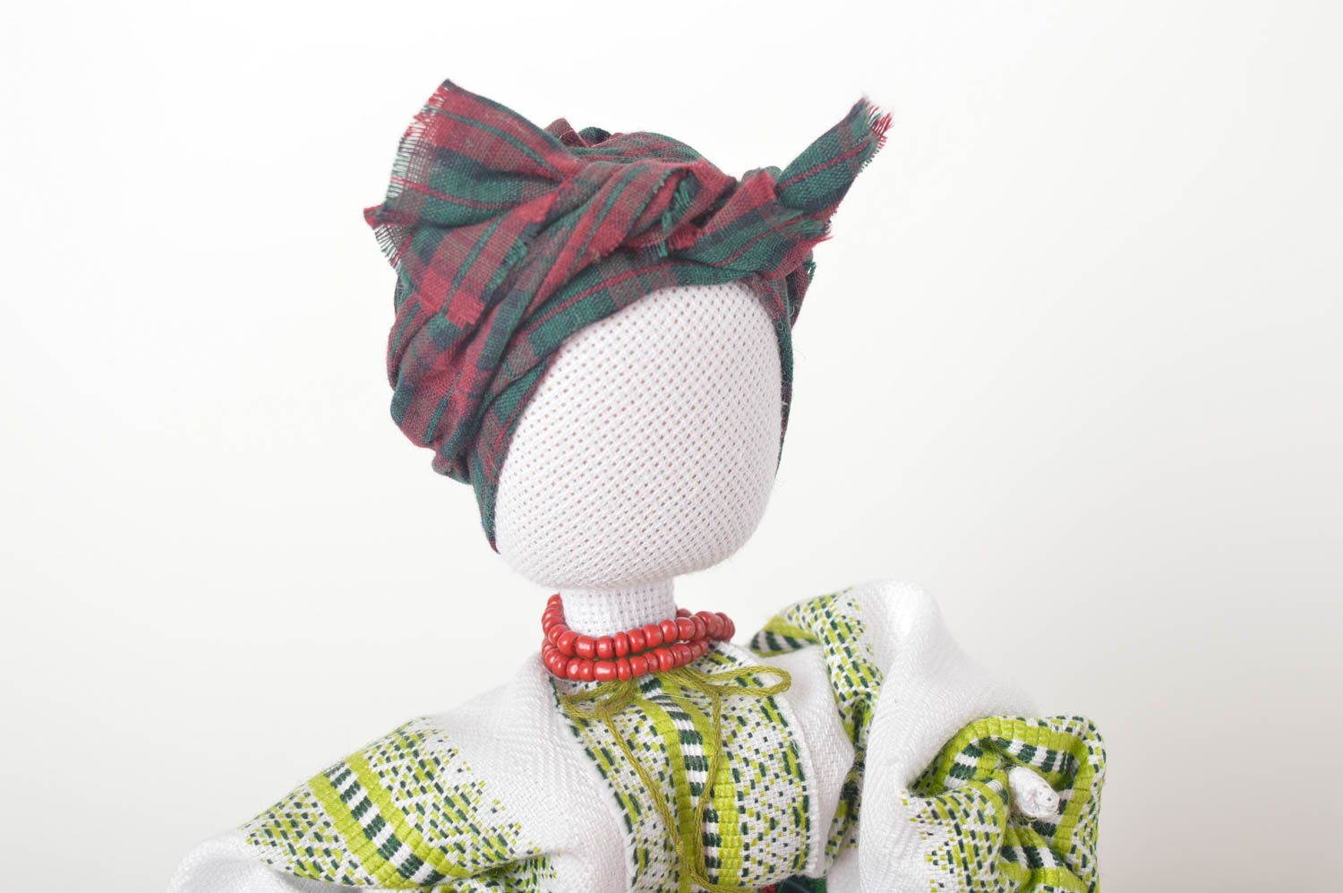 Авторская кукла игрушка ручной работы дизайнерская кукла без лица этничекая фото 5