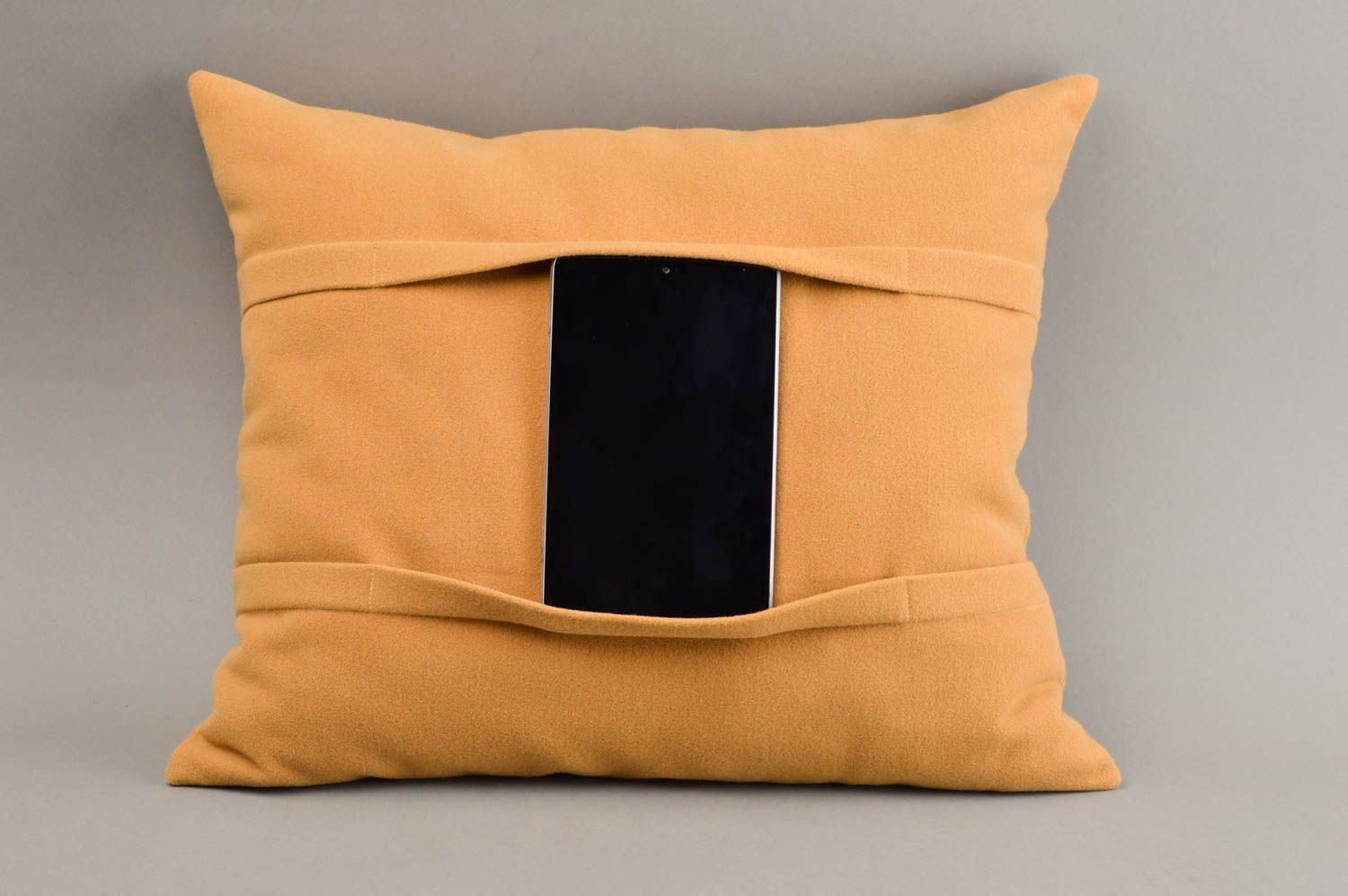 Подарок ручной работы подставка для планшета оранжевая оригинальная подушка фото 1