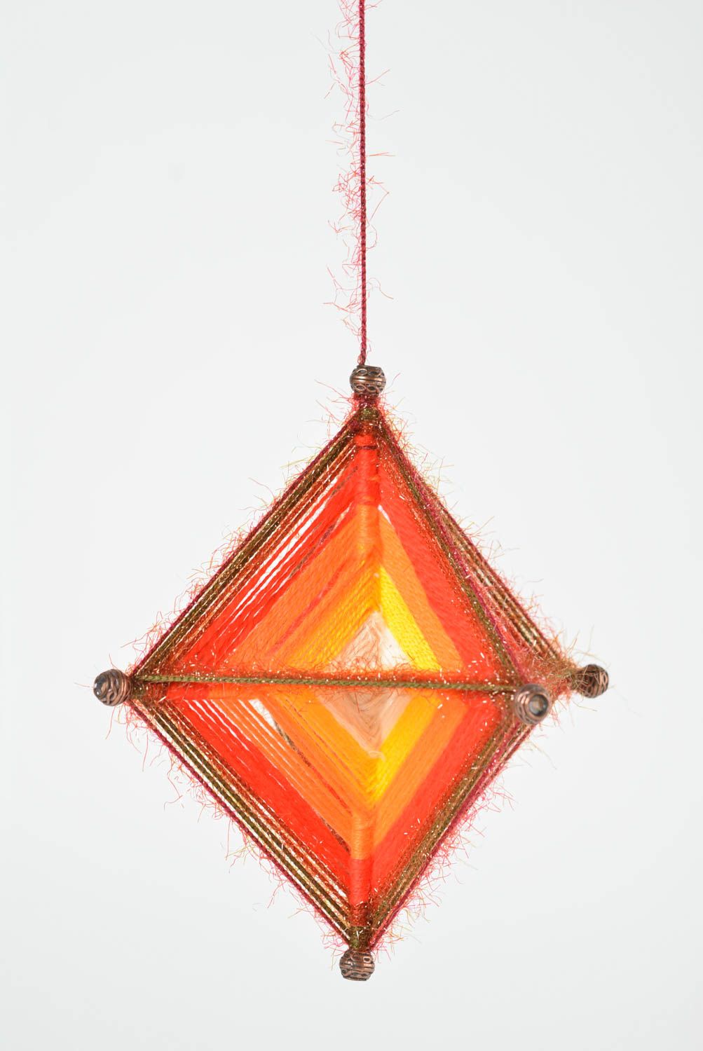 Mandala Suspension décorative fait main de couleurs vives Décoration maison photo 2