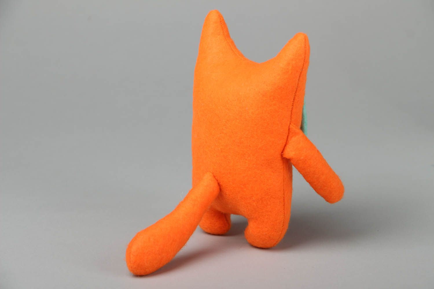 Игрушка из фетра Оранжевый кот фото 2