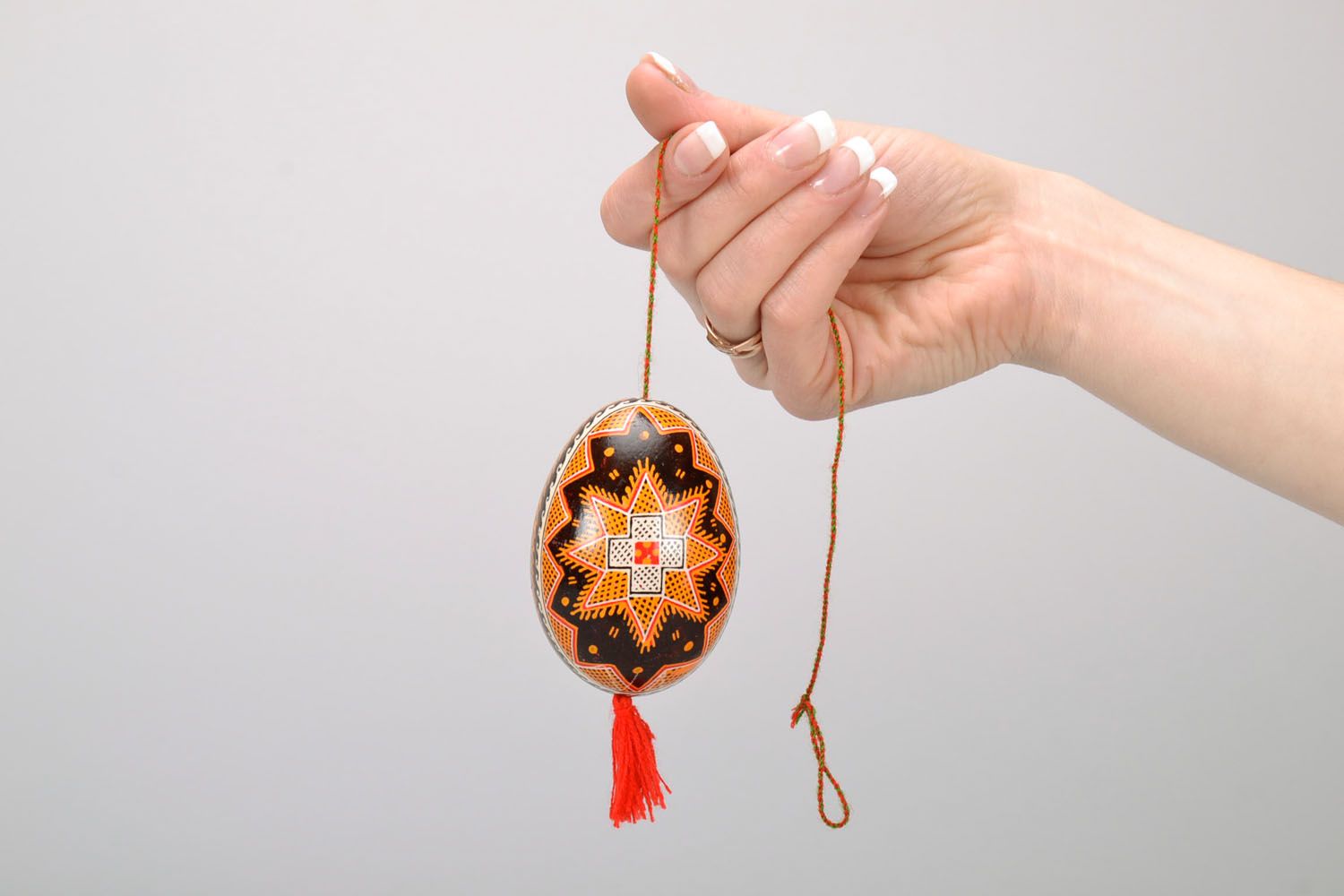 Interior pendant in the shape of painted egg photo 2