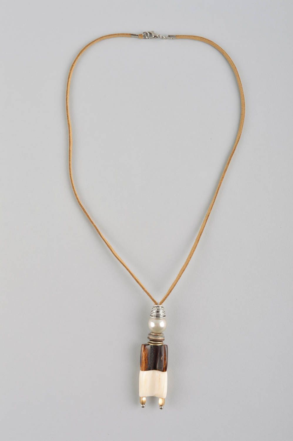 Handmade cord pendant wooden pendant fashion jewelry handmade trendy accessories photo 2