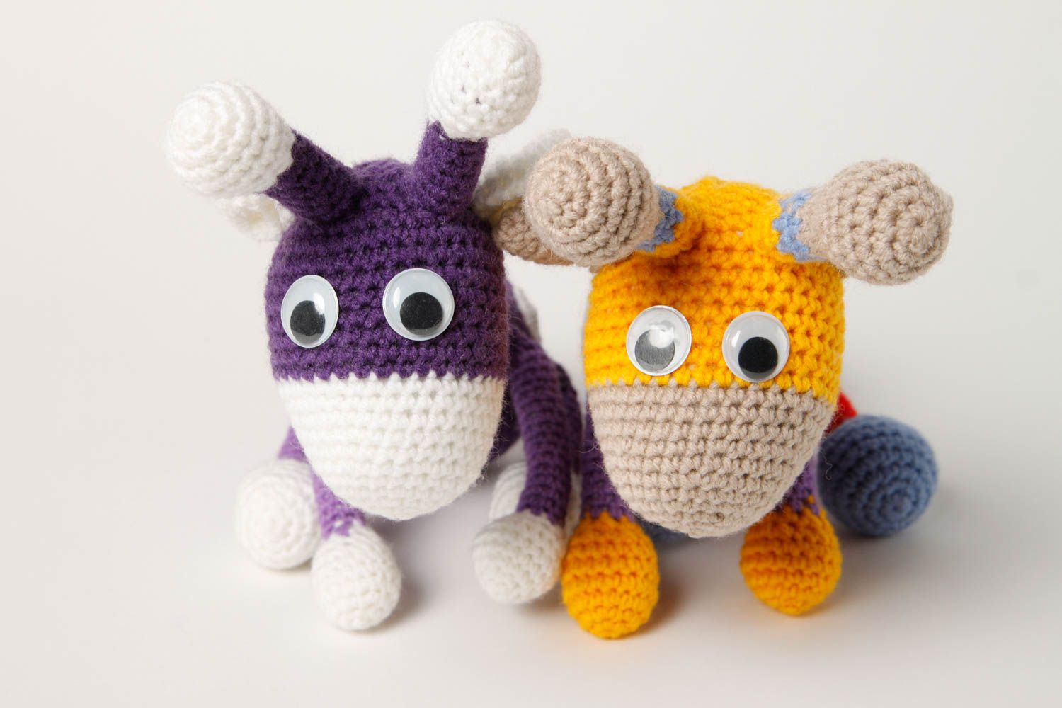 Handmade bright crocheted toys unusual stylish soft toys 2 beautiful toys photo 5