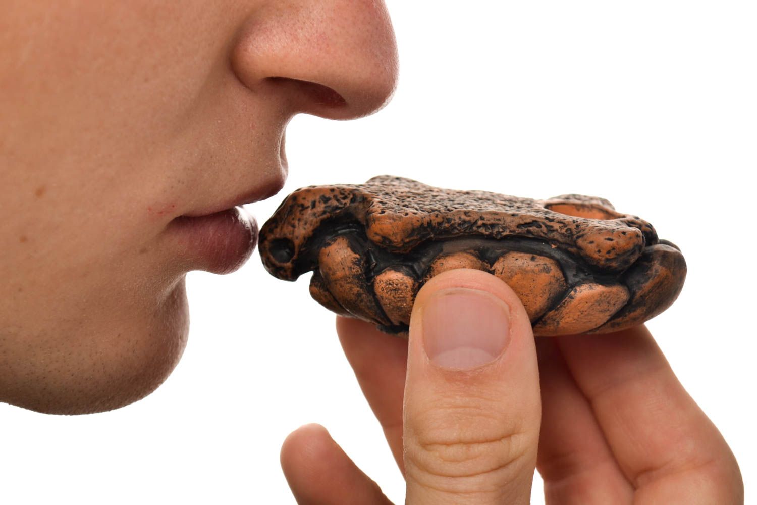 Smoking clay accessory handmade smoking pipe tortoise pipe designer men present photo 1