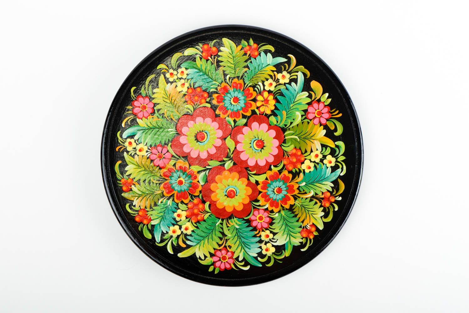 Beautiful handmade wooden plate wall plate design gift ideas decorative use only photo 4
