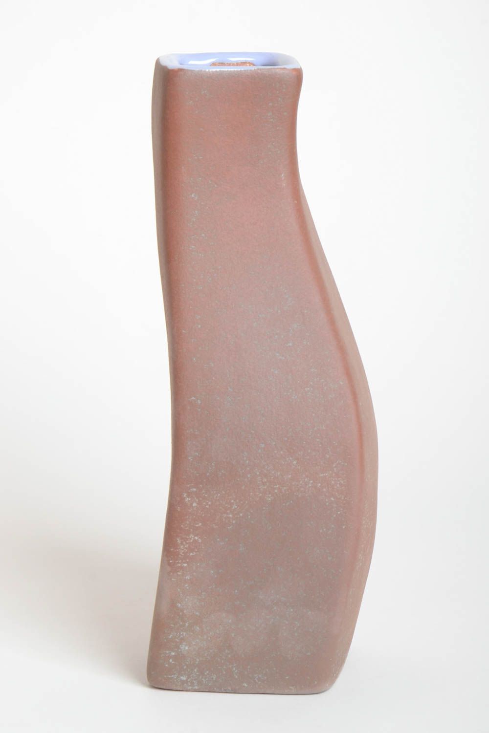 12 inches handmade ceramic square tube shape vase for home décor 2 lb photo 4