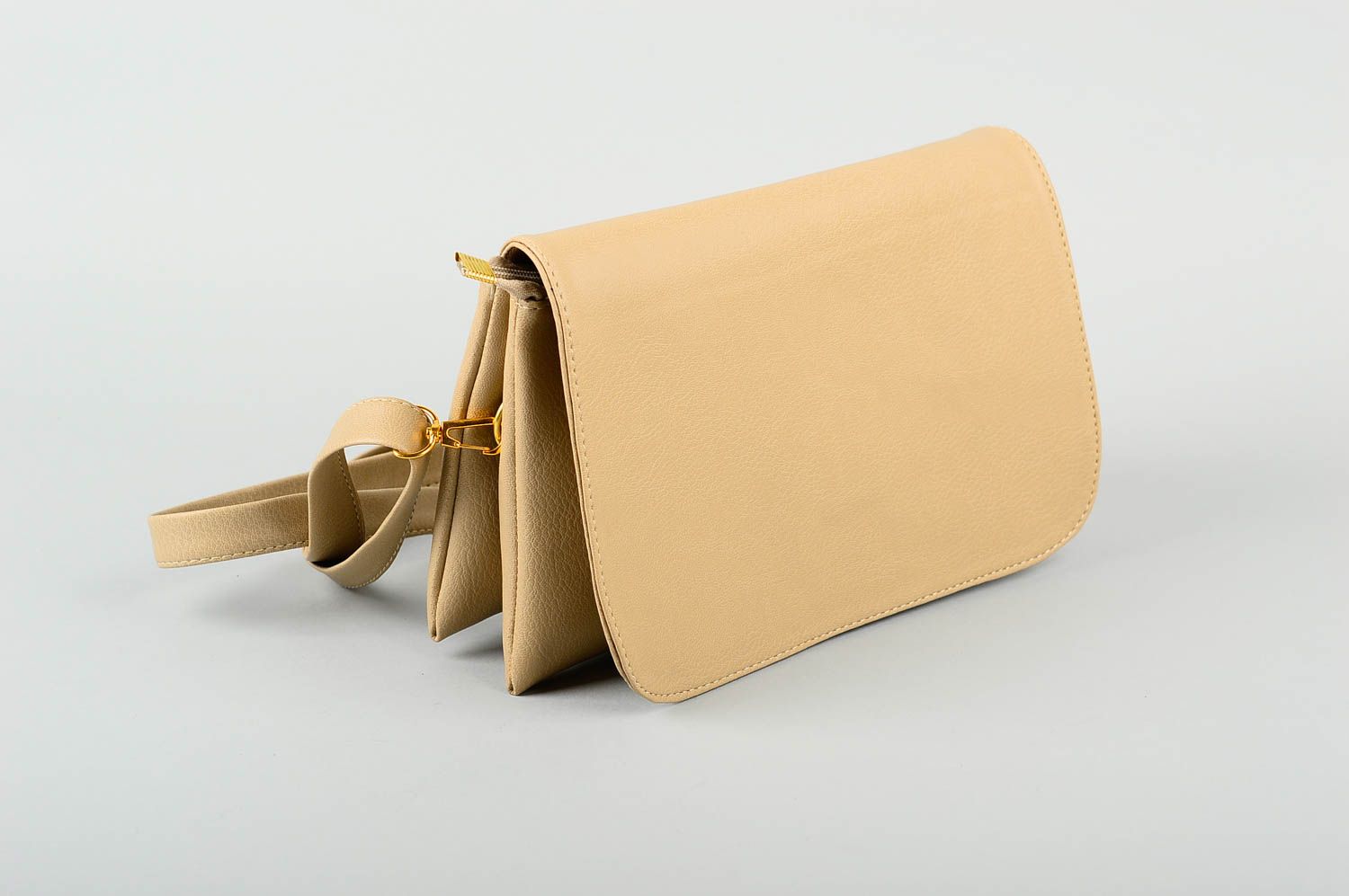 Unusual handmade bag design leather shoulder bag leather goods gifts for her photo 1