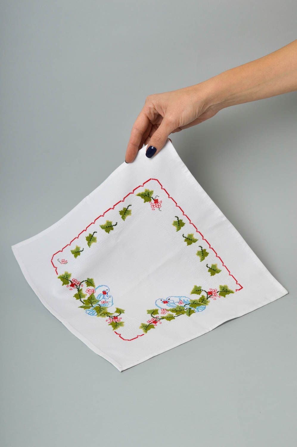 Handmade stylish napkin unusual embroidered napkin designer home textile photo 5