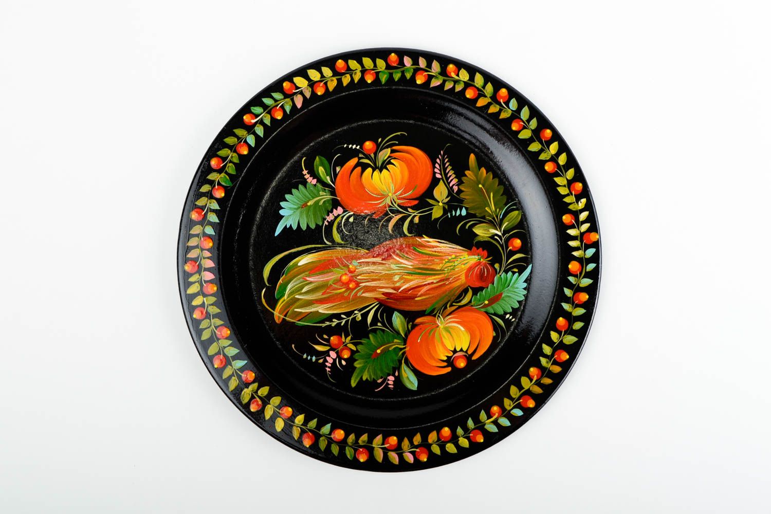 Декор на стену ручной работы декоративная тарелка экологичная расписная посуда фото 4