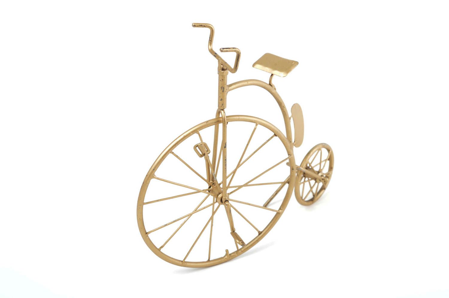 Figura original hecha a mano accesorio para el hogar regalo original Bicicleta foto 3