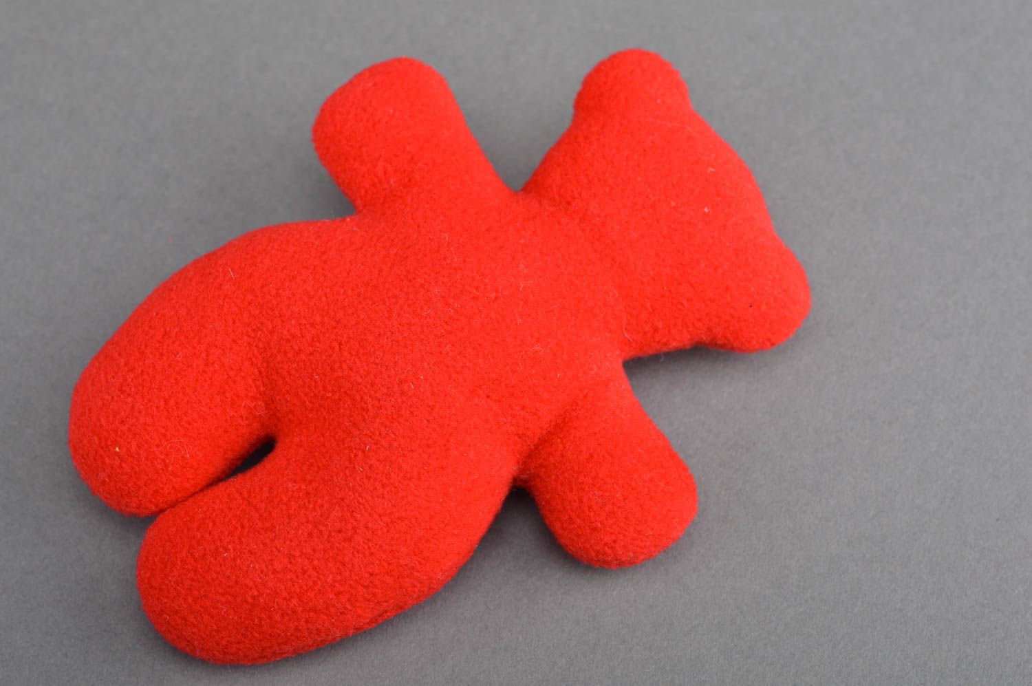 Kuscheltier Bär aus Fleece für Kinder und Dekor schöne Designer Handarbeit grell foto 5