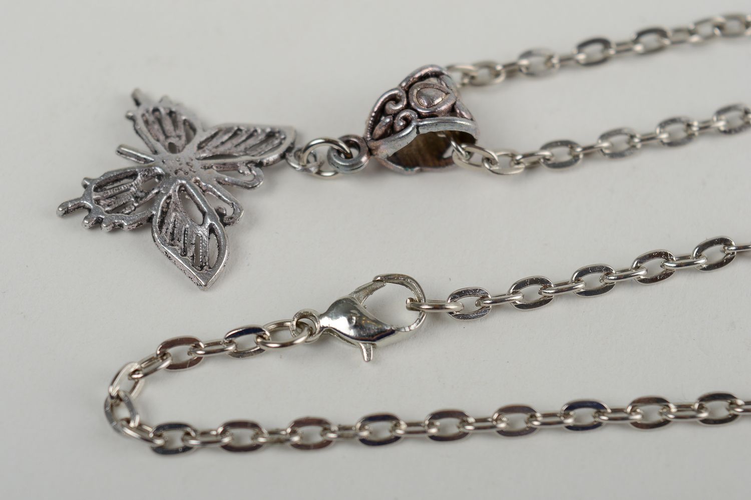 Handmade pendant fashion metal jewelry women butterfly pendant gift for girls photo 3