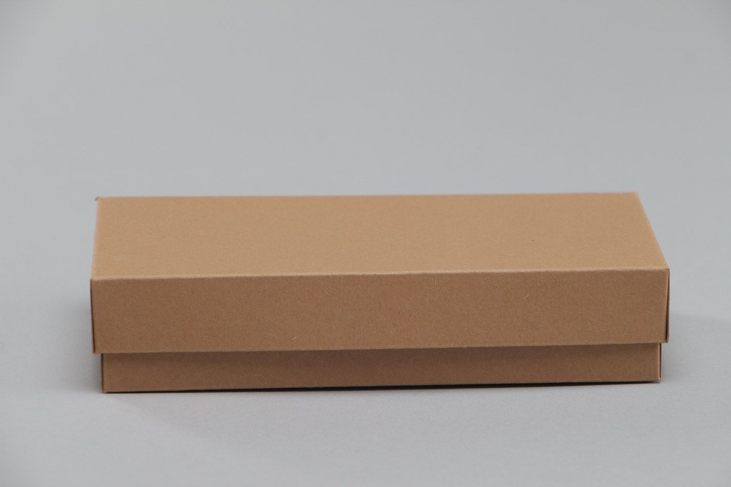 Boîte en carton décorative faite main design original pour cadeau brune photo 2