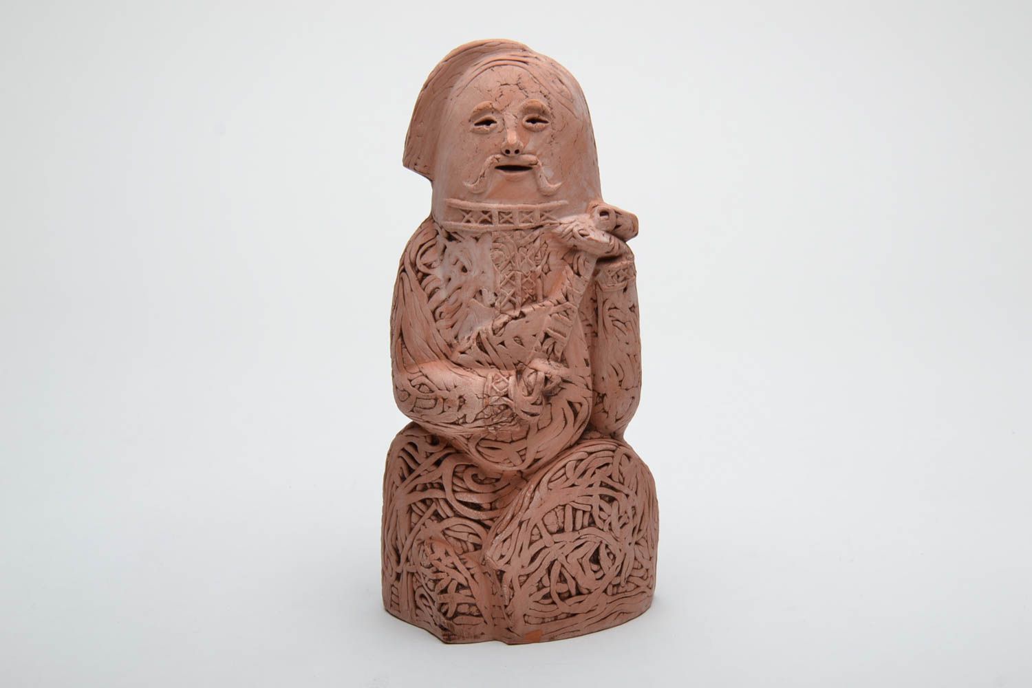 Handmade clay statuette Cossack photo 2