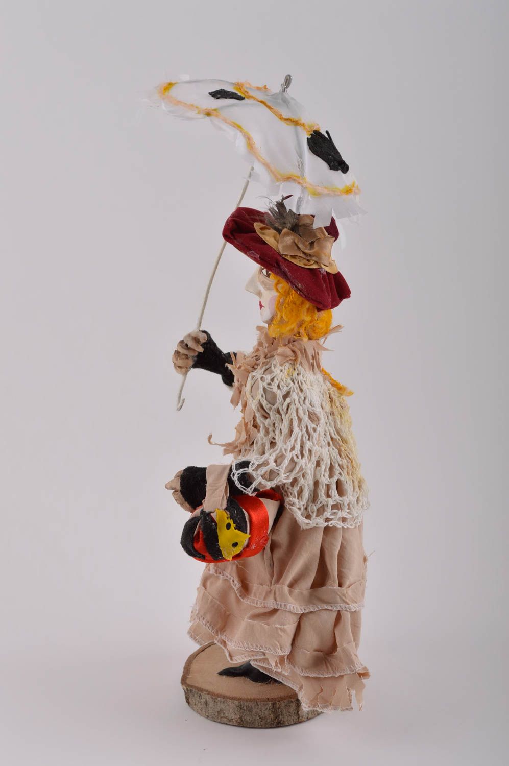 Muñeca decorativa hecha a mano cerámica decoración de interior regalo original foto 5