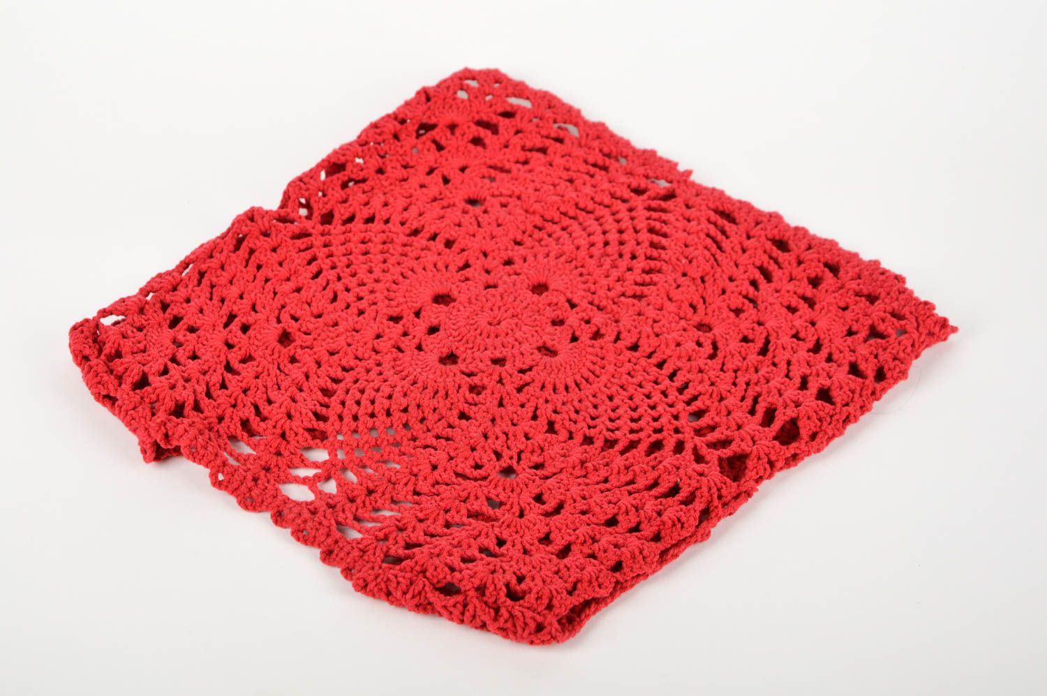 Chaleco de lana rojo hecho a mano y tejido ropa de moda regalo para niñas foto 5
